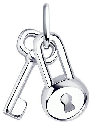Подвеска Diamant 94-130-01076-1 вес 1.18 г серебро, без вставок купить,9862