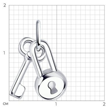 Подвеска Diamant 94-130-01076-1 вес 1.18 г серебро, без вставок купить,9862