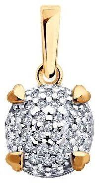 Подвеска Diamant 93-130-01991-1 вес 1.56 г серебро, фианит купить,7833
