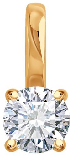Подвеска Diamant 51-130-02873-1 вес 0.556 г золото, фианит купить,60082