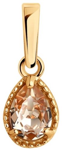 Подвеска SOKOLOV 93030582 вес 0.51 г серебро, фианит купить,NaN