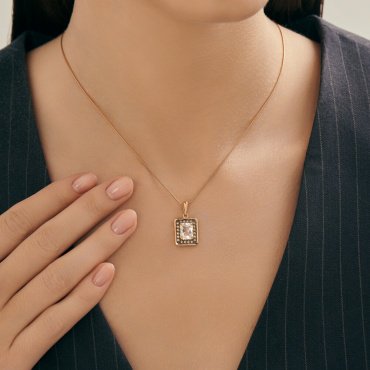Подвеска Diamant 51-330-02962-1 вес 2.01 г золото, хрусталь купить,152456