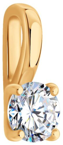 Подвеска Diamant 51-130-02873-1 вес 0.556 г золото, фианит купить,60082