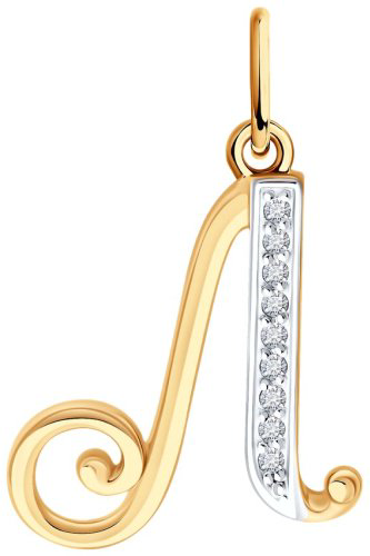 Подвеска Diamant 51-130-02883-1 вес 0.87 г золото, фианит купить,74492
