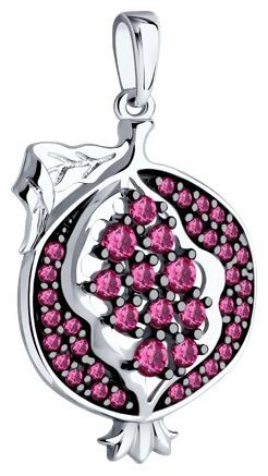 Подвеска SOKOLOV 94033247 вес 2.64 г серебро, корунд купить,NaN