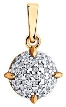 Подвеска Diamant 93-130-01987-1 вес 1.36 г серебро, фианит купить,7920