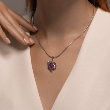 Подвеска SOKOLOV 94033247 вес 2.64 г серебро, корунд купить,NaN