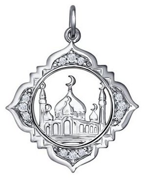 Подвеска SOKOLOV 94031245-1_86 вес 1.86 г серебро, фианит купить,11981