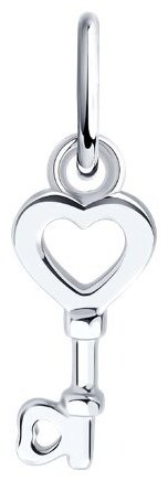 Подвеска Diamant 94-130-02258-1 вес 0.31 г серебро, без вставок