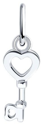 Подвеска Diamant 94-130-02258-1 вес 0.31 г серебро, без вставок купить,5483