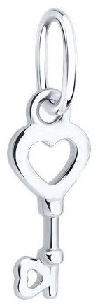 Подвеска Diamant 94-130-02258-1 вес 0.31 г серебро, без вставок купить,0