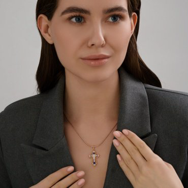 Крестик Diamant 93-131-02243-1 вес 3.51 г серебро, фианит купить,20289