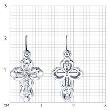 Подвеска Diamant 94-131-01794-1 вес 0.66 г серебро, без вставок купить,5483