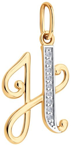 Подвеска Diamant 51-130-02895-1 вес 0.94 г золото, фианит купить,81361