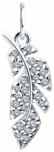 Подвеска SOKOLOV 94033197 вес 1 г серебро, фианит купить,8073