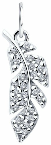 Подвеска SOKOLOV 94033197 вес 1 г серебро, фианит купить,8073