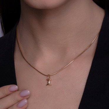 Подвеска Diamant 51-130-02627-1 вес 0.51 г золото, фианит купить,56882