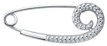 Брошь Diamant 94-140-00560-1 вес 1.69 г серебро, фианит купить,10499