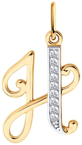Подвеска Diamant 51-130-02895-1 вес 0.94 г золото, фианит купить,81361