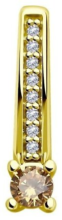 Подвеска Diamant 93-130-01573-3 вес 0.88 г серебро, фианит купить,NaN