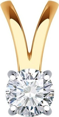 Подвеска Diamant 51-130-02119-1 вес 0.4 г золото, фианит купить,42601