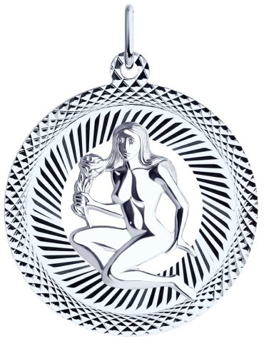 Подвеска SOKOLOV 94030875 вес 1.737 г серебро, без вставок купить,12312