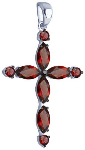 Подвеска SOKOLOV 92030751 вес 1.8 г серебро, гранат купить,NaN