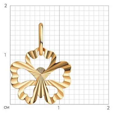 Подвеска Diamant 51-130-02081-1 вес 0.3 г золото, без вставок купить,NaN