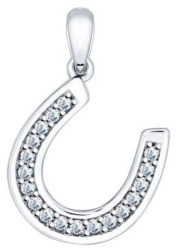 Подвеска SOKOLOV 94031551-sk9 вес 1.39 г серебро, фианит купить,8523