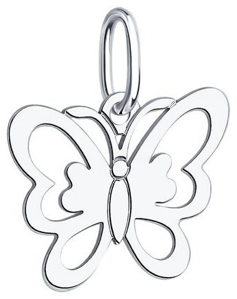 Подвеска SOKOLOV 94031779 вес 0.45 г серебро, без вставок купить,4399