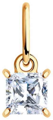 Подвеска Diamant 51-130-02938-1 вес 0.416 г золото, фианит купить,37618