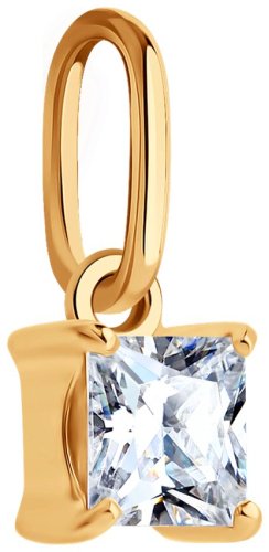 Подвеска Diamant 51-130-02938-1 вес 0.416 г золото, фианит купить,37618