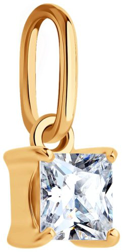 Подвеска Diamant 51-130-02938-1 вес 0.416 г золото, фианит купить,37618