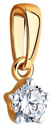 Подвеска Diamant 51-130-01973-1 вес 0.55 г золото, фианит купить,58748
