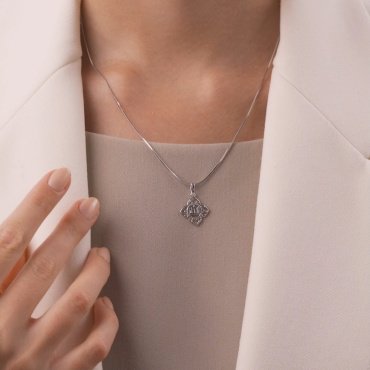 Подвеска Diamant 94-130-01198-1 вес 0.87 г серебро, без вставок купить,7985
