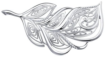 Брошь Diamant 94-140-00700-1 вес 7.34 г серебро, без вставок купить,40014