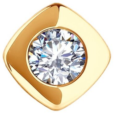 Подвеска Diamant 51-130-02225-1 вес 0.42 г золото, фианит купить,34750