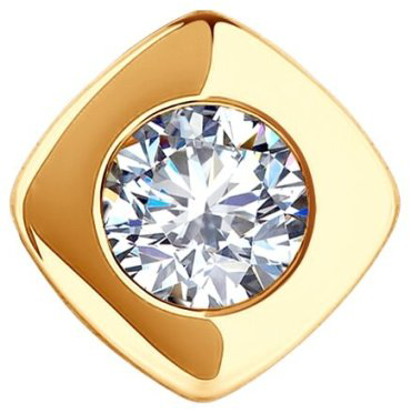 Подвеска Diamant 51-130-02225-1 вес 0.42 г золото, фианит купить,34750