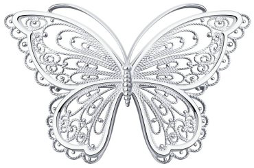Брошь Diamant 94-140-00674-1 вес 9.34 г серебро, без вставок купить,40137