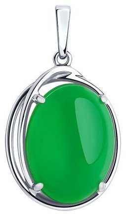 Подвеска Diamant 94-330-00907-1 вес 2.92 г серебро, кварц