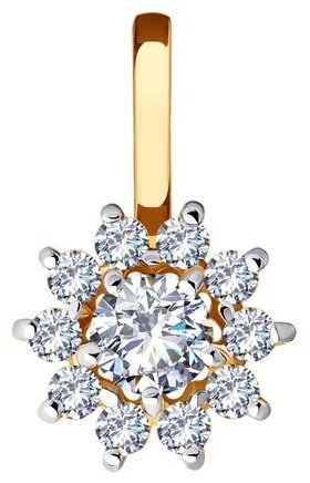Подвеска Diamant 51-130-02217-1_s вес 0.76 г золото, фианит купить,68432