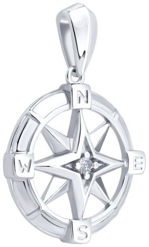 Подвеска SOKOLOV 94033285 вес 3.3 г серебро, фианит - ForteMarket Подвеска SOKOLOV 94033285 вес 3.3 г серебро, фианит купить,0