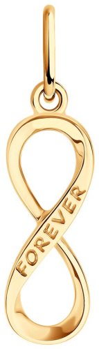 Подвеска Diamant 51-130-02815-1 вес 0.525 г золото, без вставок