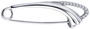 Булавка Diamant 94-140-00639-1 вес 1.6 г серебро, фианит купить,9196