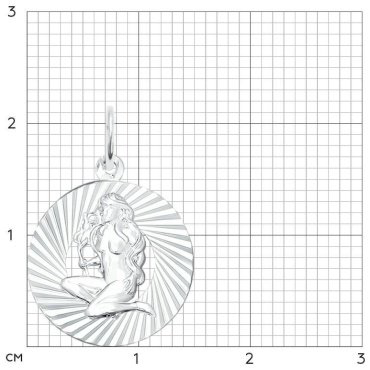 Подвеска SOKOLOV 94030887 вес 0.78 г серебро, без вставок купить,NaN