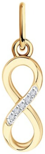 Подвеска Diamant 51-230-02870-1 вес 0.46 г золото, бриллиант купить,NaN