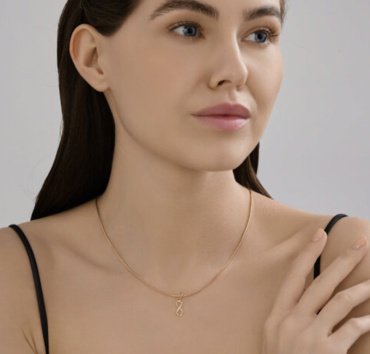 Подвеска Diamant 51-230-02870-1 вес 0.46 г золото, бриллиант купить,NaN
