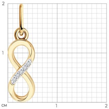 Подвеска Diamant 51-230-02870-1 вес 0.46 г золото, бриллиант купить,NaN