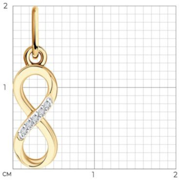 Подвеска Diamant 51-230-02870-1 вес 0.46 г золото, бриллиант купить,NaN