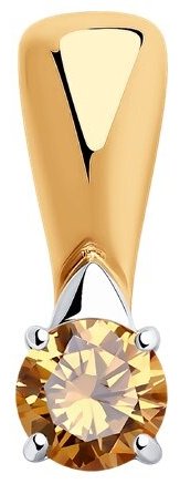 Подвеска Diamant 93-130-01548-2 вес 0.86 г серебро, фианит купить,8123